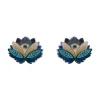 Erstwilder The Blue Lotus Stud Earrings^ Earrings