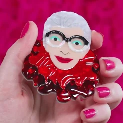 Erstwilder The Face Of Style Iris Brooch^ Brooches