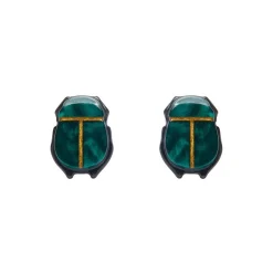 Erstwilder The Heart Of Egypt Scarab Stud Earrings^ Earrings