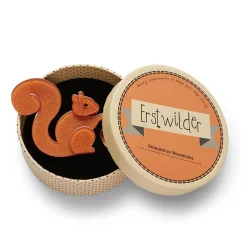 Erstwilder The Satisfied Squirrel Brooch^ Brooches