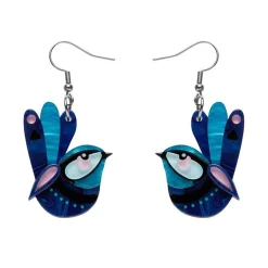 Erstwilder The Splendid Fairy Wren Earrings^ Earrings