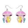 Erstwilder The Whimsical White Spotted Jellyfish Drop Earrings^ Earrings