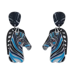 Erstwilder The Zealous Zebra Earrings^ Earrings
