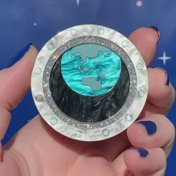 Erstwilder Tiny Blue Dot Brooch^ Brooches