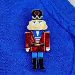 Erstwilder Tiny Tin Soldier Brooch^ Brooches