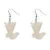Erstwilder Wagtail Ripple Glitter Resin Drop Earrings - Cream^ Essential Earrings